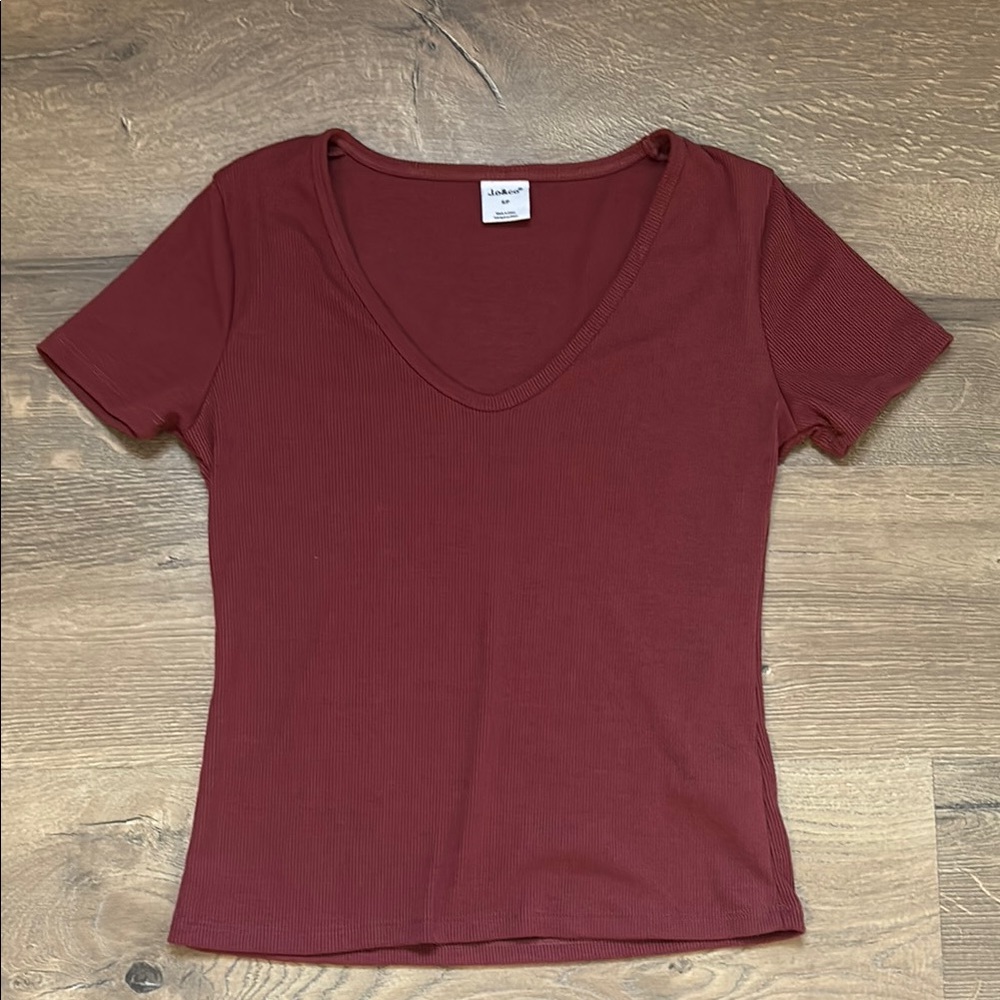 Red Fitted Short Sleeve T-Shirt